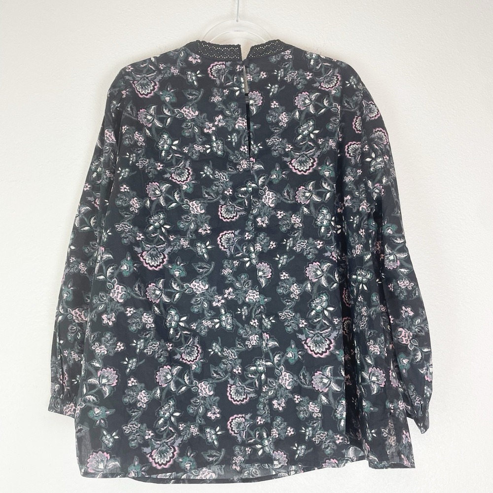 New Lane Bryant Top Womens 18 Cottagecore Boho Crochet Floral Prairie Blouse NWT - Picture 5 of 10